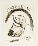 Ralph Hotere, Black Rainbow at Matauri Bay, lithograph, 2/30