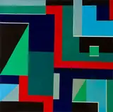 Anne Reithmaier, Untitled, acrylic and liquid glass on canvas