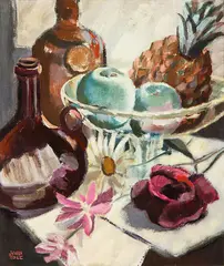 John Tole, Untitled (Still Life), oil on canvas board