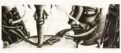 Jennifer Dolezel, Creatures of Havoc (or Natural Encounters), mezzotint, 9/40