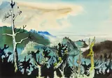 Dennis Knight Turner, Landscape with tree forms