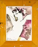 Ralph Hotere, Dancer – Song Cycle Drawing, laser print