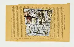 Patrick Pound, academy for dissenters, mixed media and collage on paper