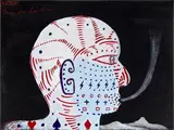 Head by Tony de Lautour, acrylic on canvas, sold May 2013
