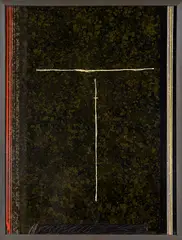 Test Piece ’77 by Ralph Hotere, lacquer and acrylic on board, offered May 2013