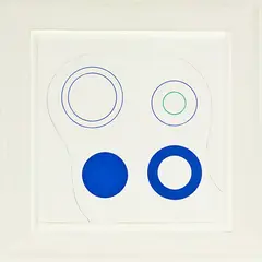 Philishave Drawing by Julian Dashper, acrylic on paper, sold May 2013