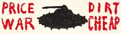Price War by Peter Robinson, oilstick and acrylic on wood, sold May 2013