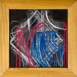 In the Hearts of Men III by John Reynolds, oilstick and acrylic on jute mounted to board, sold May 2013