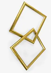 Julian Dashper, Chain Frame, gilt on wood, 2/10