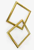Julian Dashper, Chain Frame, gilt on wood, 2/10