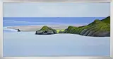 Don Binney, Whatipu from South Head, oil on canvas