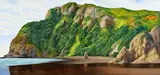 Peter Siddell, Western Walk, oil on canvas, five panels