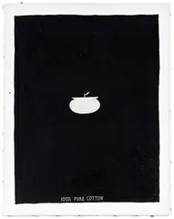 100% Pure Cotton by Peter Robinson, acrylic on linen, sold Apr 2013