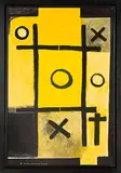 Noughts and Crosses, Series II, No. V by Colin McCahon, synthetic polymer paint on Steinbach paper mounted to hardboard, sold Apr 2013