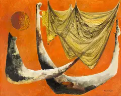 Peter McIntyre, Pacific, oil on board