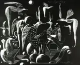 Bill Hammond, Singer Songwriter III, lithograph, ed. of 100