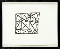 Grid by Allen Maddox, graphite on paper, sold Mar 2013