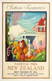 Nz Railways Publicity Branch, Chateau Tongariro, National Park, screenprint, Coulls Somerville Wilkie Ltd c. 1932
