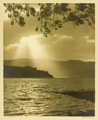 Evening Glory by George Chance, gelatin silver print exposed through a textured screen, sold Mar 2013