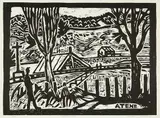 Nigel Brown, Atene, woodcut, 1/20