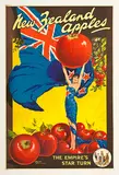 Edward Sherrat Cole, New Zealand Apples The Empire’s Star Turn, screenprint archivally mounted to linen