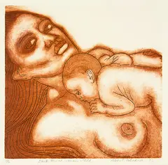Untitled by Robyn Kahukiwa, oil on linen, sold Mar 2013