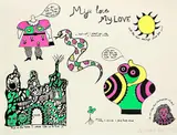 Niki de Saint Phalle, My Love My Love, screenprint, 7/100