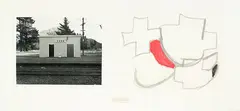 Cass by Julian Dashper, gelatin silver print and pastel on paper, diptych (3/10), offered Mar 2013