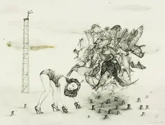 Séraphine Pick, Untitled, graphite and pencil on paper