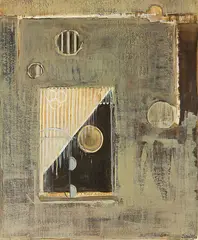 Simon McIntyre, Mapping, oil on canvas