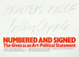 Billy Apple, Numbered and Signed: The Given as an Art-Political Statement