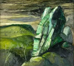 Garth Tapper, The Quarry, oil on board