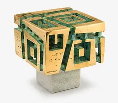 Guy Ngan, Untitled, cast bronze on stone plinth