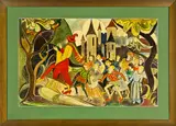 Anna Lois White, The Pied Piper of Hamlyn, varnished watercolour on card
