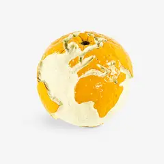 Glen Hayward, If the world were an orange it would be too small, acrylic and pine, 2004