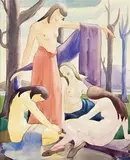 Anna Lois White, Untitled – The Bathers, watercolour