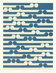 Kapiti by Gordon Walters, screenprint, 48/75, sold Nov 2012