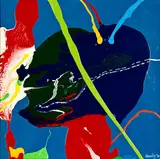 Pat Hanly, Pacific Condition, enamel on board