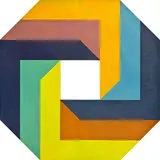 Roy Good, Octagon – Ring, acrylic on shaped canvas
