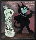 Dick Frizzell, Still Life with Felix the Cat Cut Out and Statuette