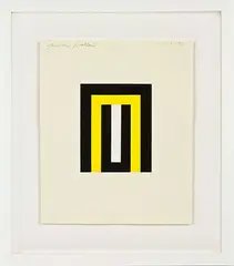 Untitled by Gordon Walters, acrylic on paper, sold Nov 2012