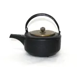 Meiji period (1868 – 1911) by Japanese cast iron sake kettle, sold Nov 2012