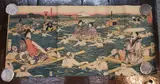 Meiji period (1868 – 1911) by Japanese wood block print (ukiyo-e) by Hiroshige, entitled ’Crossing the river on the way from Tokyo to Kyoto’, offered Nov 2012