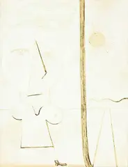Untitled by Michael Illingworth, ink and gouache on paper, sold Sep 2012