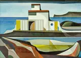 Charles Herbert Smales Tole, Surf Club, oil on board