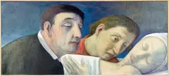 Richard McWhannell, Sniff, oil on canvas on board