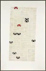 Constructivist Grid No. 3 by Richard Killeen, oil and acrylic on canvas, sold Sep 2012