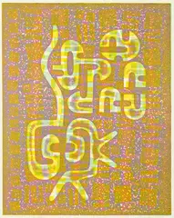 Variations on a Theme by Theodorus Johannes Schoon, relief print, 8/25, sold Sep 2012