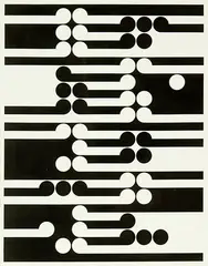 No. 3 by Gordon Walters, ink on paper, sold Sep 2012