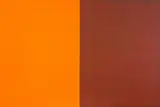 Milan Mrkusich, Two Areas, Orange and Maroon